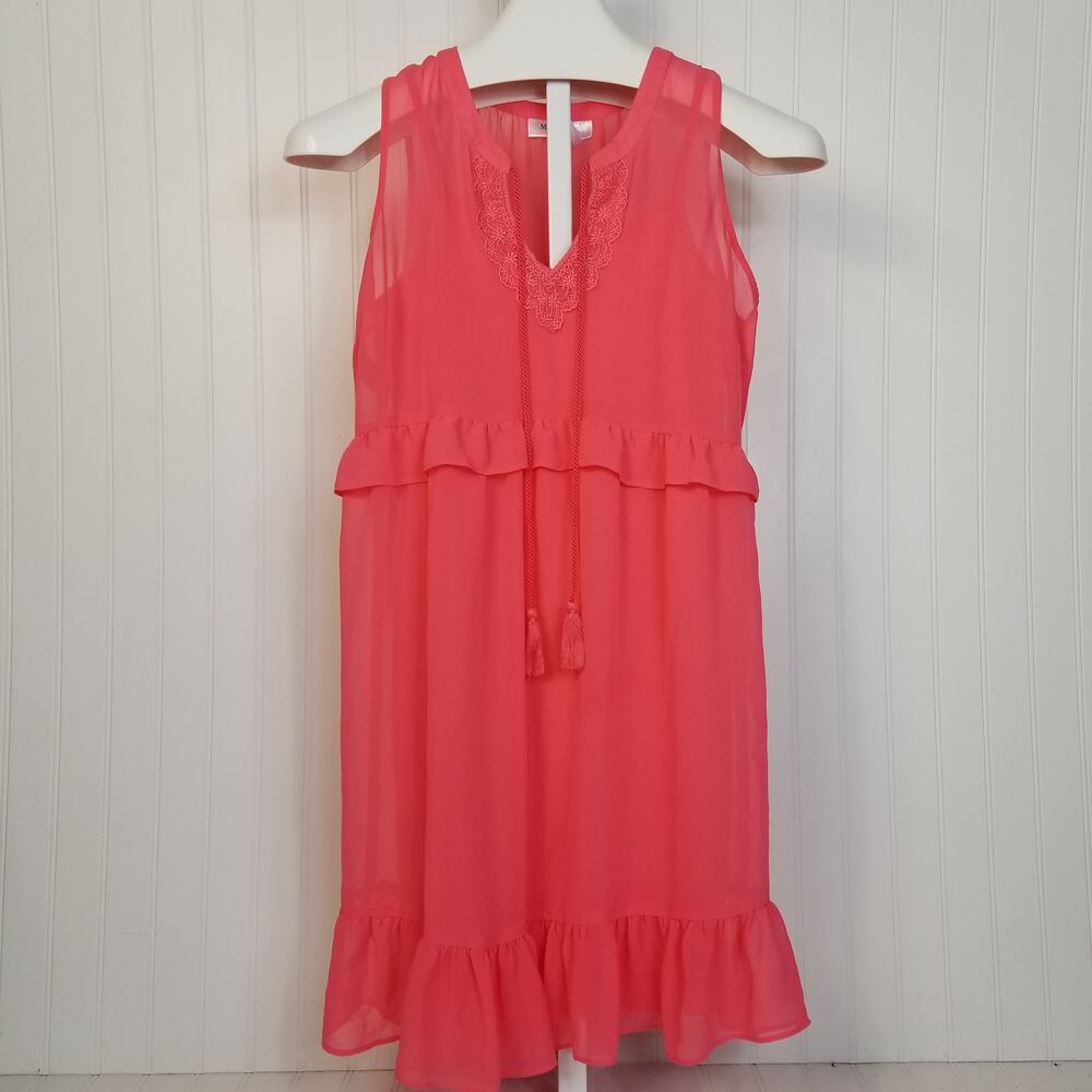 Motherhood Maternity Sleeveless Dress Pink Small